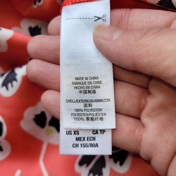 Juicy Couture Poppy Print Blouse, VGUC, Size XS - Picture 7 of 7